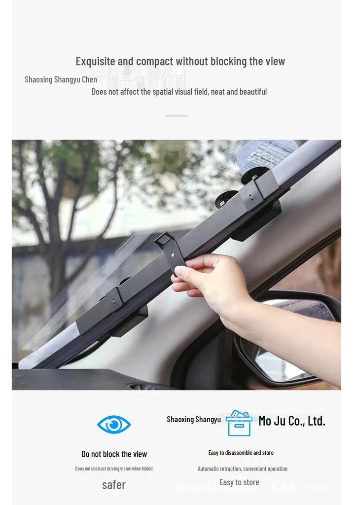 Retractable Car Sunshade Curtain - Windshield Sun Protection Cover