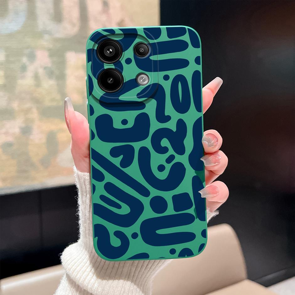 Case For Redmi Note13 13Pro 13 Pro+ Oil Painting Flower Anti-fall Minimalist Protector For Xiaomi Redmi Note 13 Pro Plus Funda