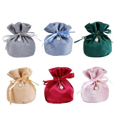 20Pcs Plush Gift Bags for Candy Packaging Stylish Plush Party Favors Bags for Wedding Planners and Event Organizers