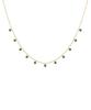 Alleun Silver 925 Chain Gemstone Choker Silk Mini Silver Necklace