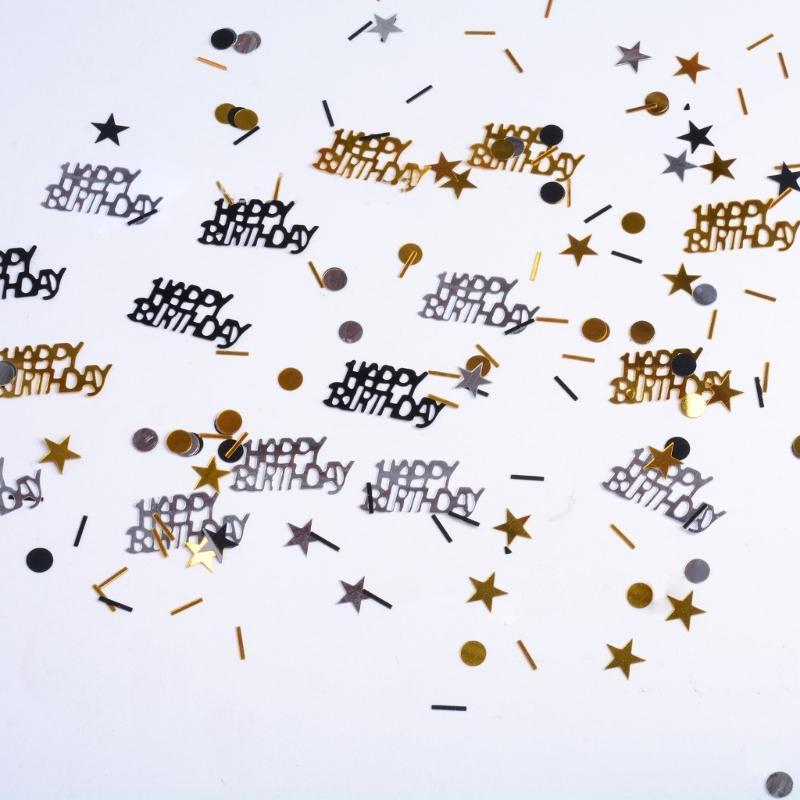 Zartes Geburtstagsfeier Konfetti Gold Tischdekoration Konfetti Glanz Tischkonfetti Große Menge