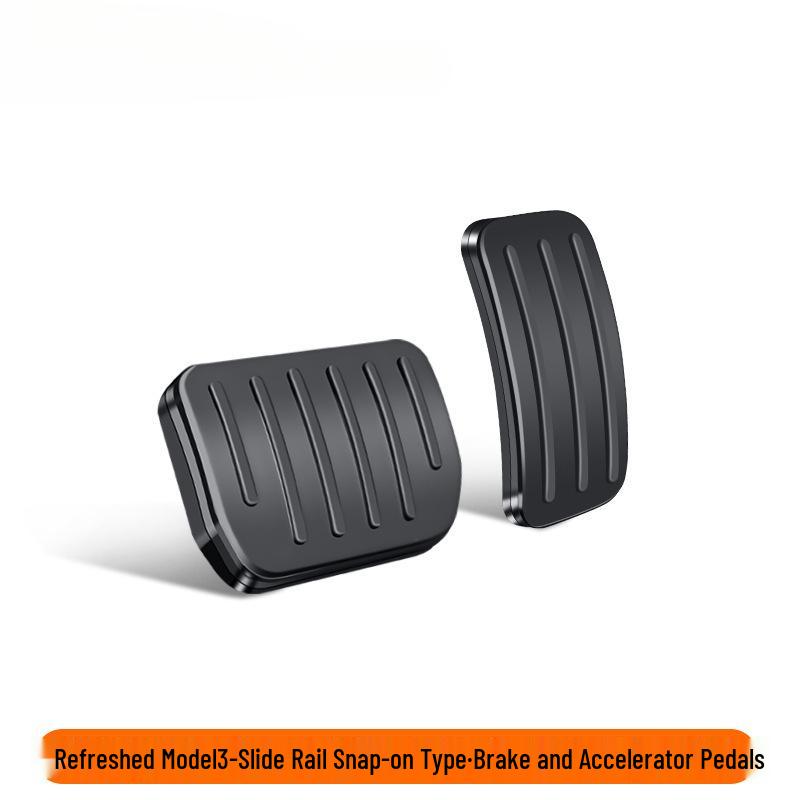 

Compatible Aluminum Alloy Throttle & Brake Pedal Decor for Tesla Model Y/3 (Refresh Version)