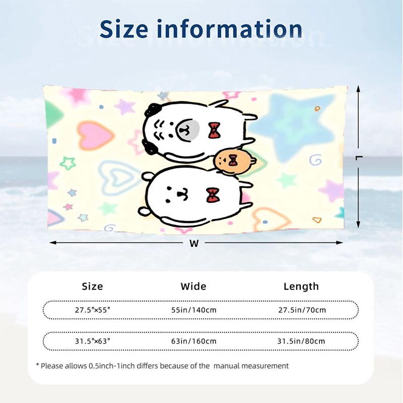 Joke Bear (19) Theme Beach Towel Sand Resistant Soft And Comfortable Suitable For The Pool Camping Yoga And Diving A Travel