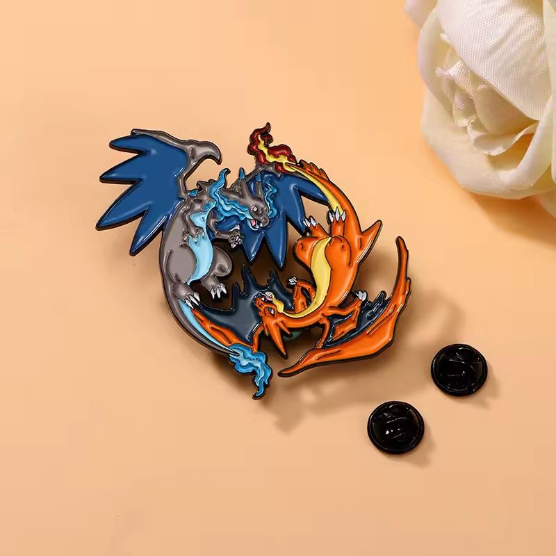 Metal Pin Anime Manga - Pokemon Yin Yang Charizard