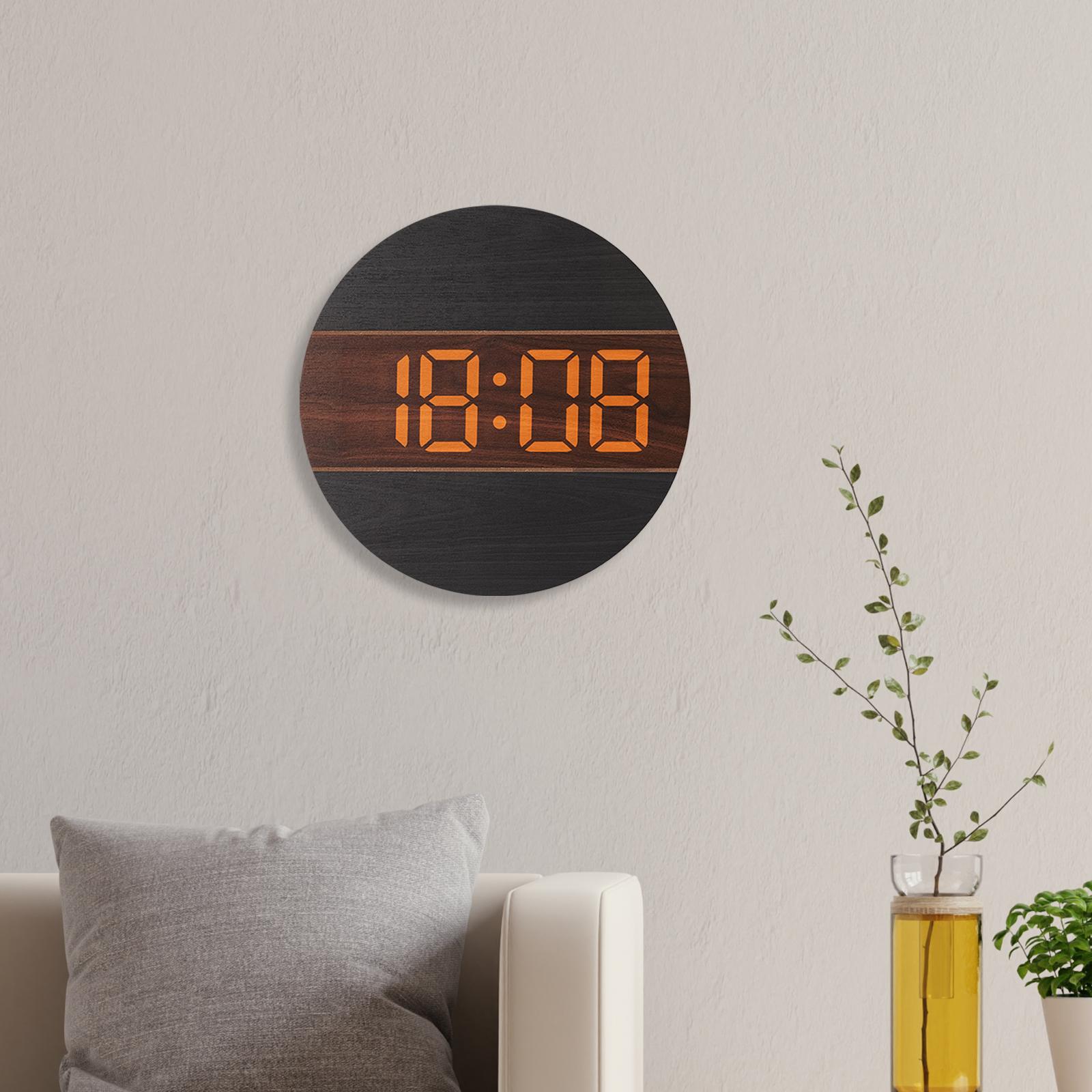 

Simple Wall Clock with Customizable Lighting for The Home Office чорний