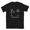 Ich stehe hinter dir Papa Witz Lustiges T-Shirt