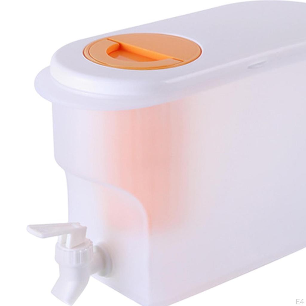 Brocca Acqua Grande 2L Con Coperchio Per Frigo - Caraffa In Plastica Alimentare Per Succhi E Tè Freddo