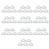 50Pcs Trampoline Triangular Buckle Replacement Wire Buckles V Rings Replaceable Trampoline Mat Triangle Rings Part
