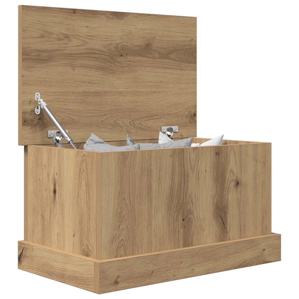 Vidaxl Cassapanca, Rovere Artisan, 30X50X28 Cm, Materiale a Base di Legno