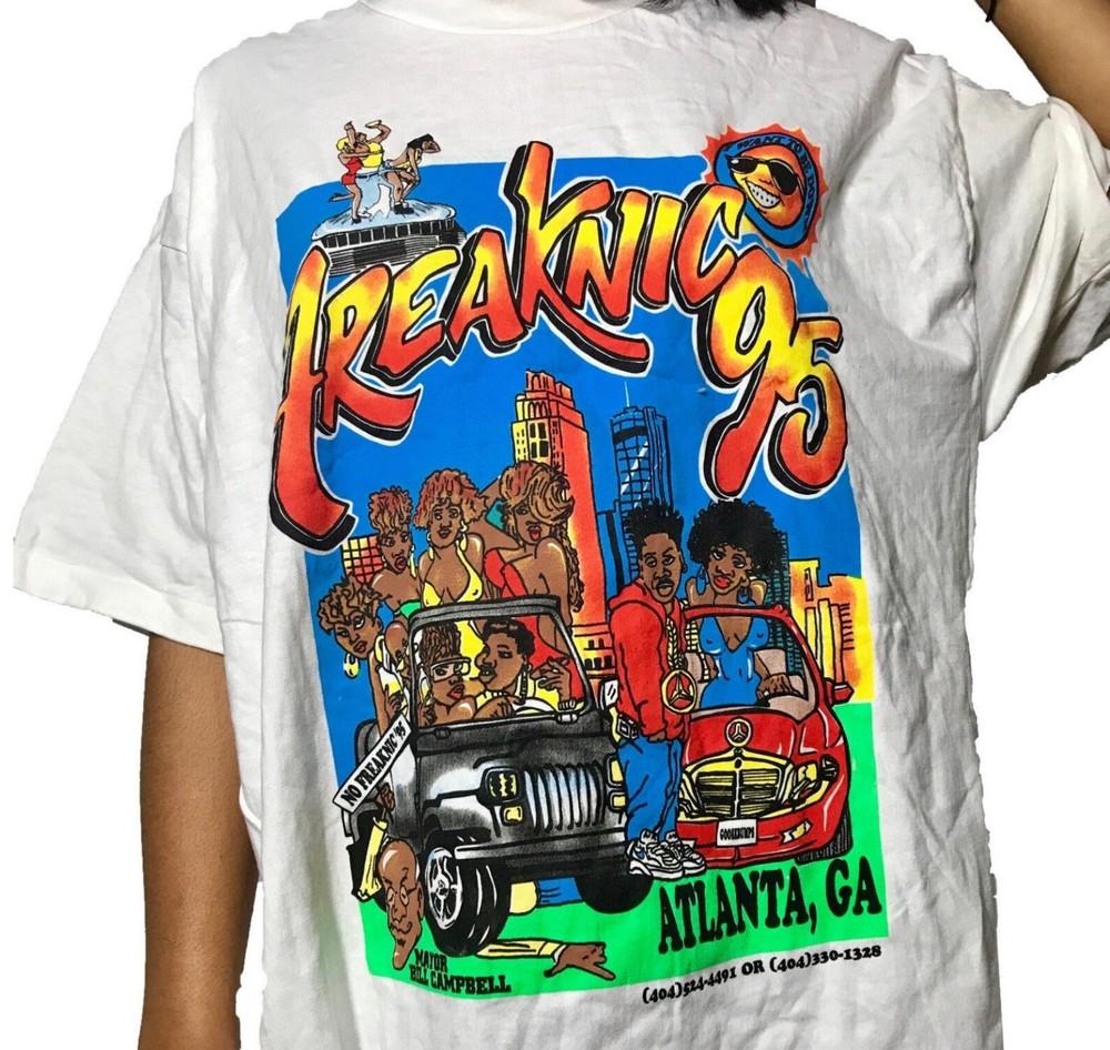 Vintage Freaknik White Shirt Unisex Cotton Reprint Men Women S-5XL Unisex T-Shirt L