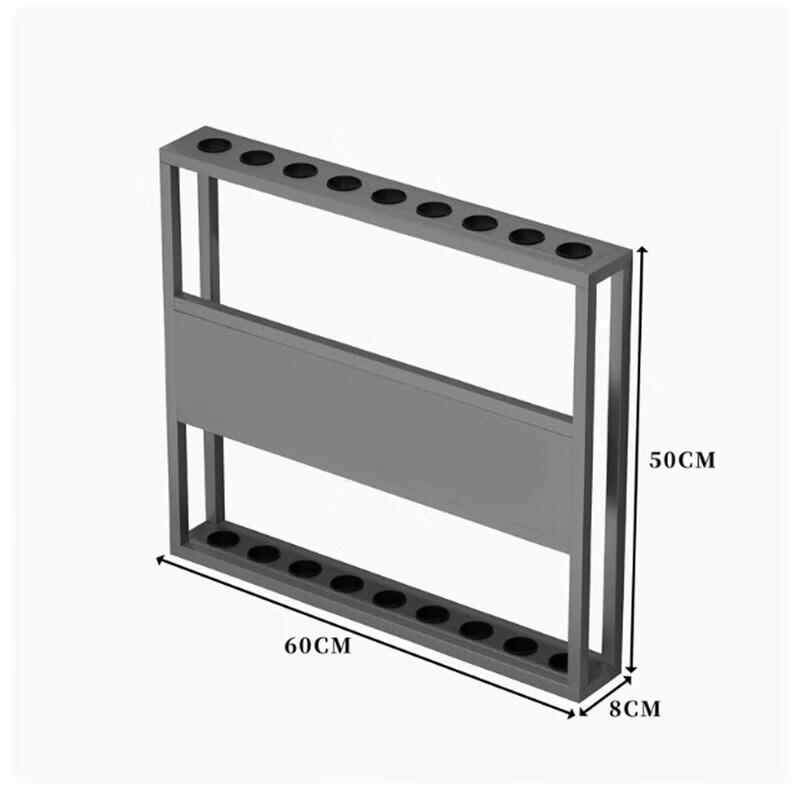 Wall-Mounted 9-Cue Billiard Rack