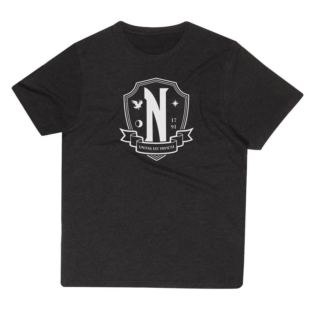 Wednesday Womens/Ladies Nevermore Logo T-Shirt