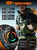 SACOSDING GPS Outdoor Sports Compass BlueTooth Call Smart Watch Waterproof Flashlight Heart Rate Health Smartwatch Information Reminder