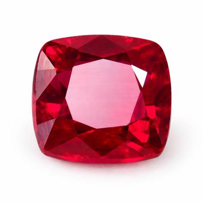 Natural Pink Ruby Loose Gemstone 9.44 Ct Square Cushion for Jewelry Making and Gem Collections