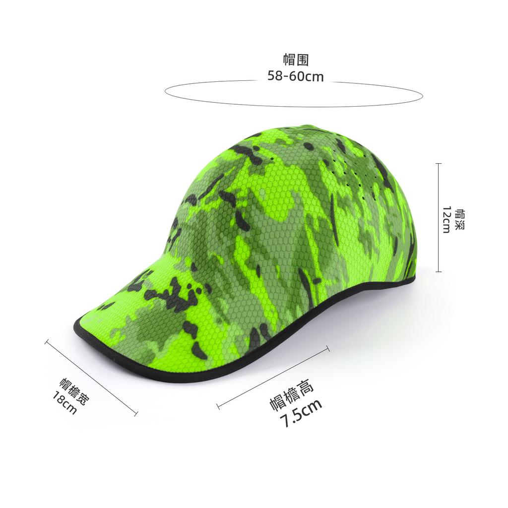 Graffiti printing, sweat-absorbing, breathable and seamless integrated baseball cap for women, springback camouflage seamless integrated baseball hat