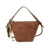 Korean Versi Faux Suede Women Handbags Exquisite Trend Solid Color Zipper Casual Crossbody Bag Simple Versatile Shoulder Bag