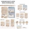 Multi Layer Underwear Hanging Bag Zipper Closure Closet Storage Bag  Wardrobe Organization