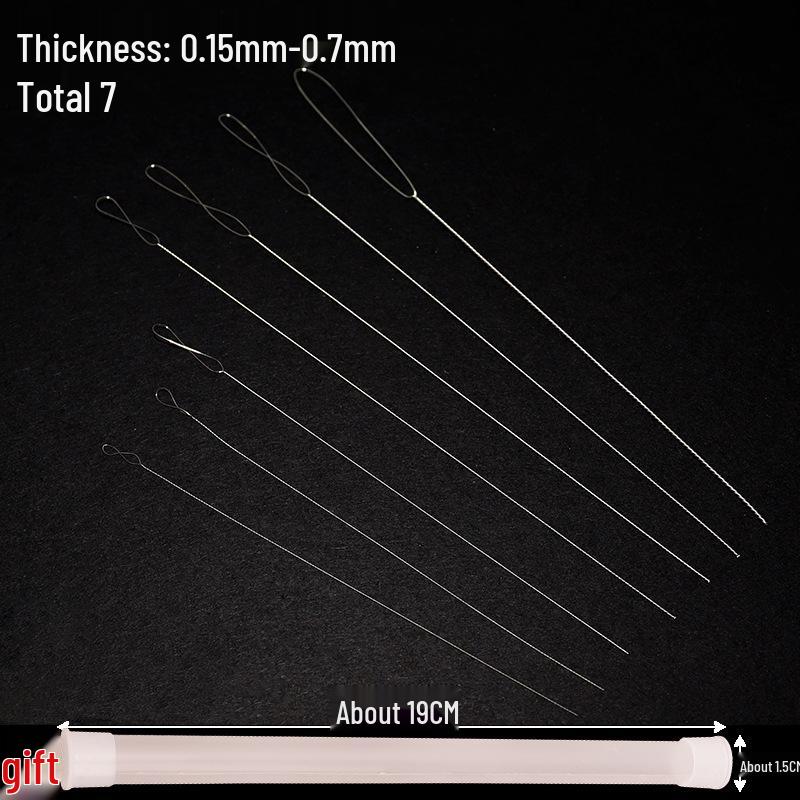 Extra-Fine Beading and Cable Needle for Small Beads and Jewelry Stringing