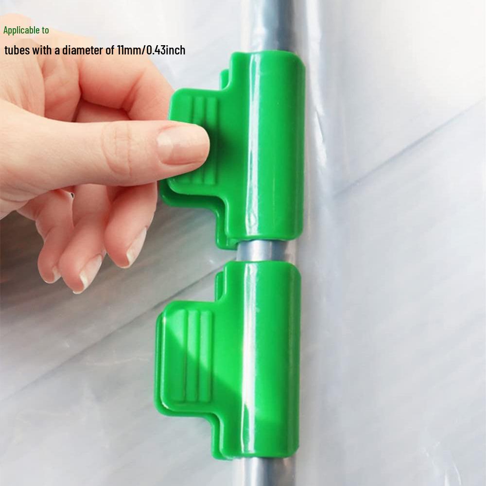 

Пленка для обогрева теплиц и сетка от насекомых, клипсы для защиты от заморозков, 12 шт. 6mm Single Head 12 Pack зелёный