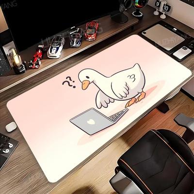 Cute Cartoon Duck Mouse Pad Large Gaming Accessory Xxl Game Rubber Deskmats Nonslip Computer Keyboard Mat Laptop Long Mousepad