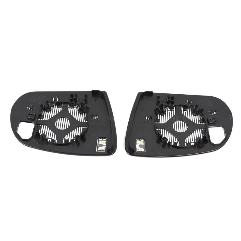 Left & Right Side Mirror Glass Rear View Rearview Exterior  Angle for 2017- Jeep Compass MP Accesorios