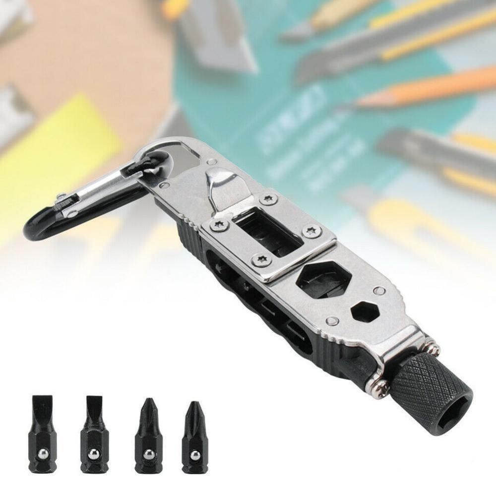 1PC Multifunctional Mini Screwdriver Outdoor EDC Keychain Shape Screwdrivers Portable Steel Repair Tool WBL