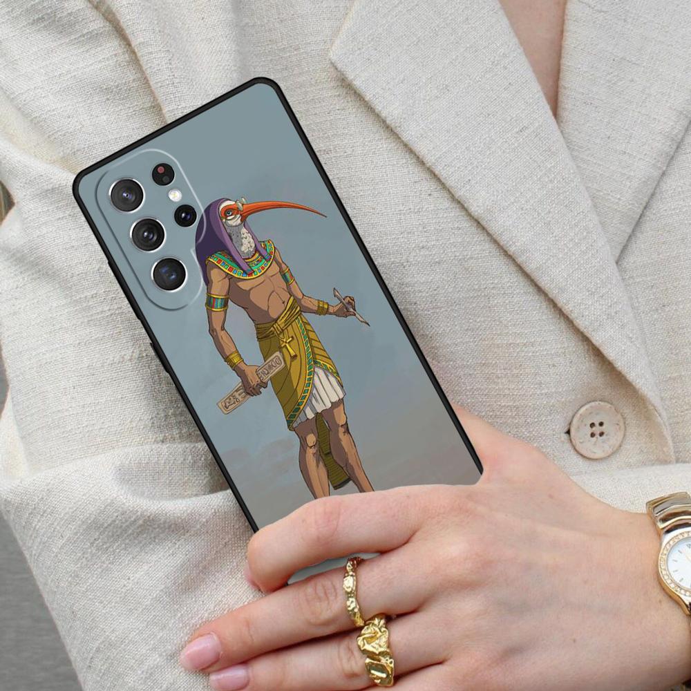 Ancient Egypt Egyptian God Horus Kemetic Heru Cell Phone Case for Samsung Galaxy S26 Ultra S25 S24 S23 S22 S21 S20 Note10 Cover