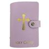 40 Slots Prayer Card Holder PU Leather Mini Saints Cards Wallet Unisex Card Collection Case  Travel