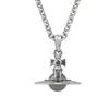 VIVIENNE WESTWOOD Petite Orb Pendant Necklace Men Necklace Silver Night-Gray 8053195237623