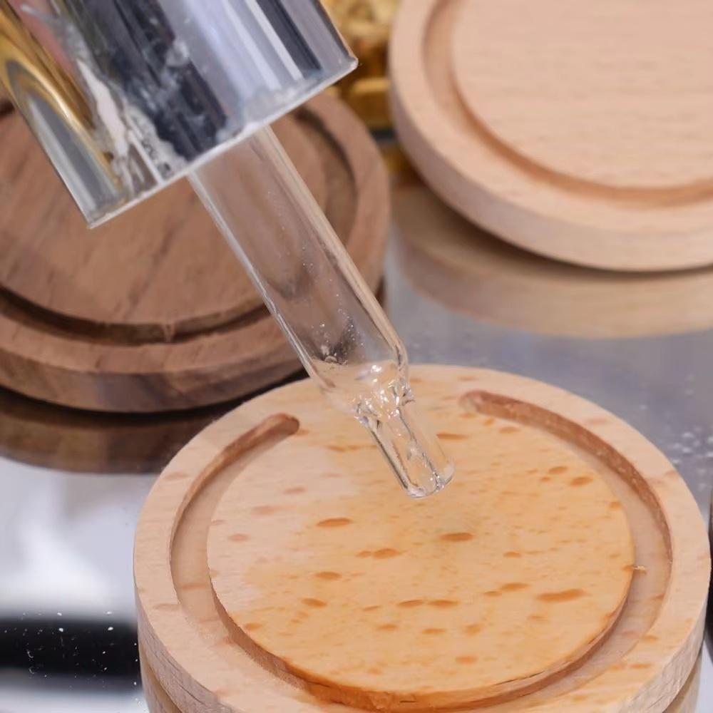 Natural Wood Aromatherapy Diffuser Set with Essential Oil Bottles - Enhance Your Space with Calming Scents
