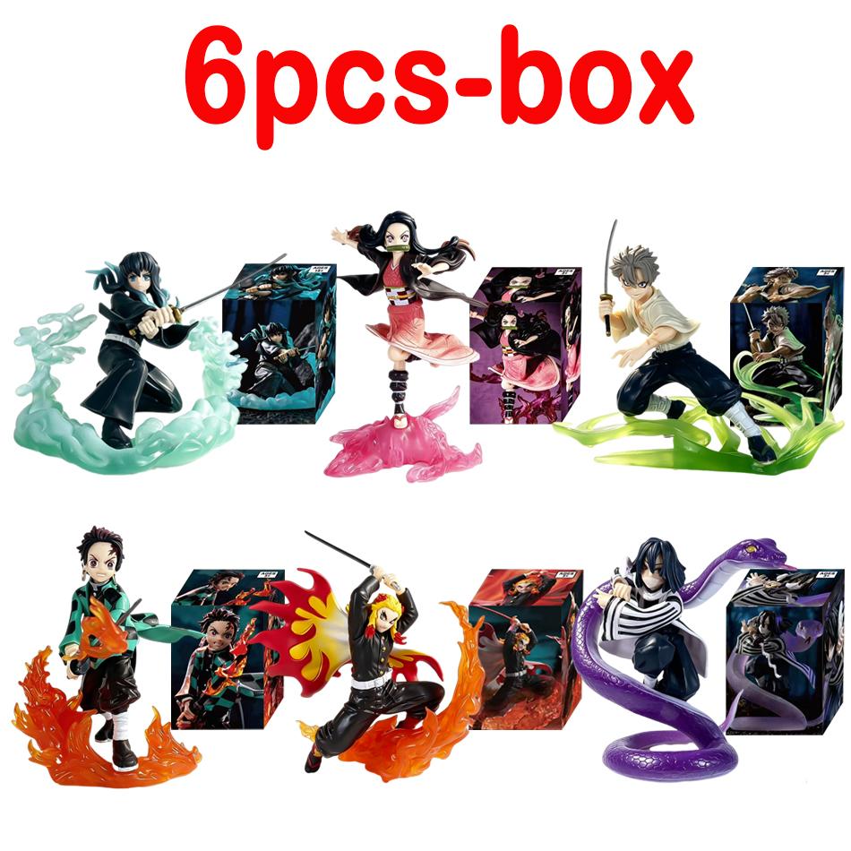 10-22cm Demon Slayer Anime Figure Kamado Tanjirou Agatsuma Zenitsu Kyoujurou Anime PVC Model Action Figure Collection Toy Gift