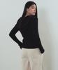 MUSINSA STANDARD WOMAN Women'S Soft Boucle Slim Hooded Knit [Black]