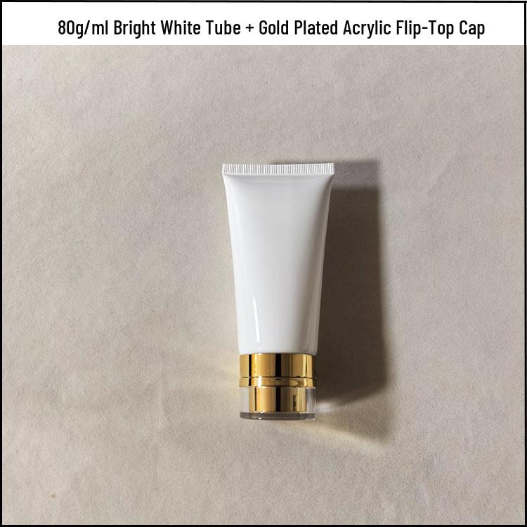 PE Soft Tube Face Wash Bottles with Acrylic Flip-Top, Available In 50/80/100/150ml