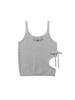 TUOMIO Cut-Out Ribbon Knit Tank [Light Gray]