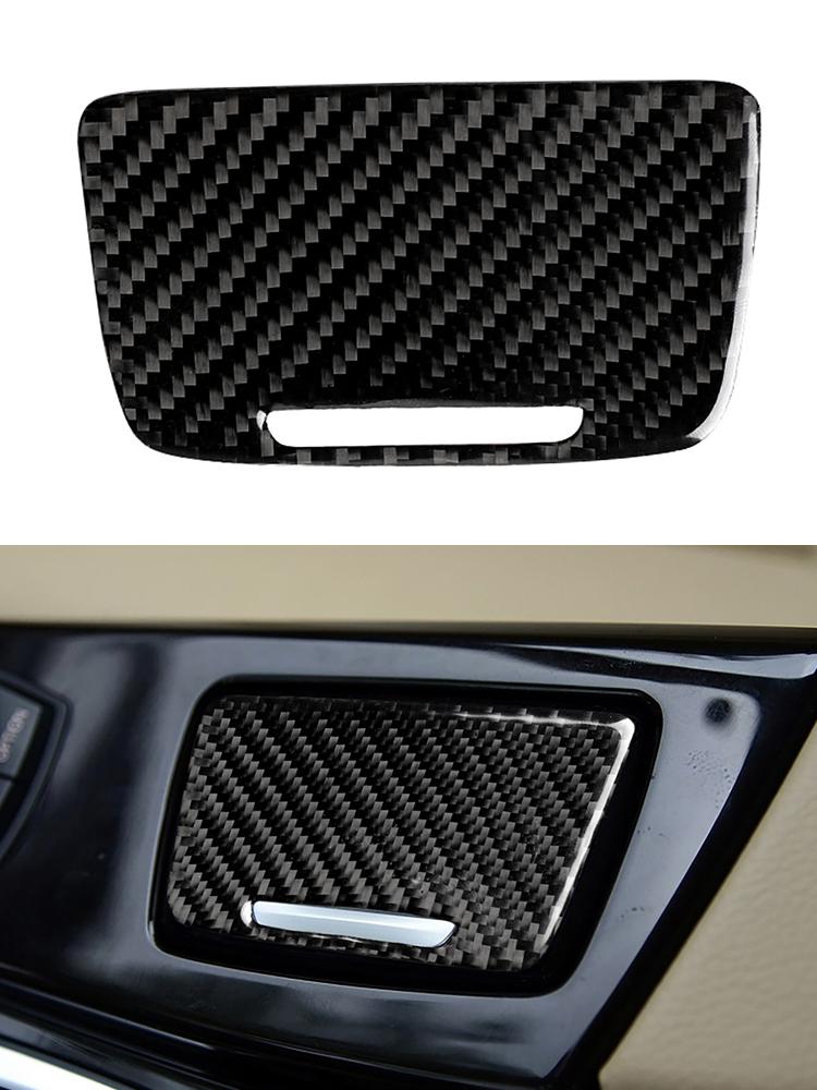Car Interior Button Panel Cover Decorative Carbon Fiber Sticker For BMW 5 Series F10 2011-2017 Styling Accessories