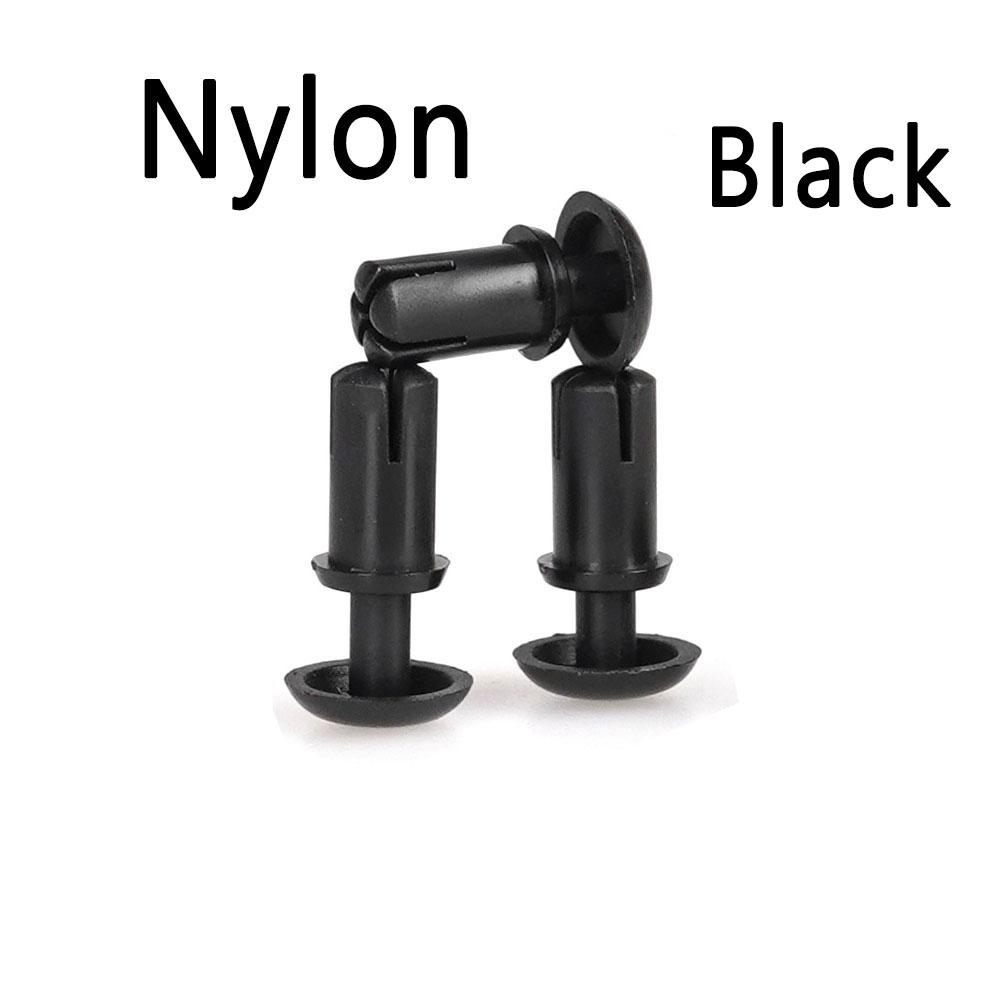 

Нейлонова заклепка Кнопка натискання Пластикова пластина ПК типу R Пластикова жіноча нейлонова заклепка Чорно-біла R20 R26 R30 R35 R40 R50 R60 R3570 (70pcs)