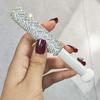High Appearance Level Mushroom Round Head Concealer Brush Artificial Diamond-Set Sponge Small Head Eye Painless Brush Set