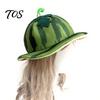 Fun Costume Accessory for Adults Watermelon Party Hat, Wide Brim Sun Visor Parties, Unisex Comfortable Hat Lightweight Elastic Headwear Summer