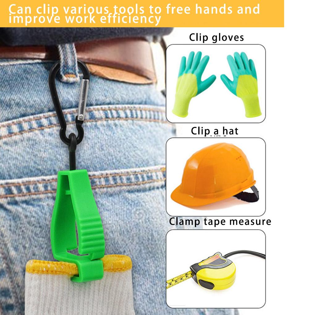 Safety Glove Holder Gloves Clip Plastic Lightweight Glove Grabber Catcher Fastener Hook for Outdoor Mountaineering Belt