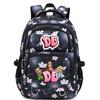 Cute Cartoon Character Print Backpack Girls School Use Large Capacity Nylon Student Bag With Padded Curved Straps