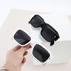 Vintage čtvercové sluneční brýle Muži Ženy Značkové designové sluneční brýle Módní trendy brýle Černé odstíny Gradientní brýle UV400