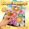 Caixa Surpresa Dumpling Squishy, Pão Dourado Brilhante Ultra Raro, Dumpling Sorridente com Bolinhas Estouráveis Coloridas, Brinquedo Macio Sensorial para Alívio do Estresse
