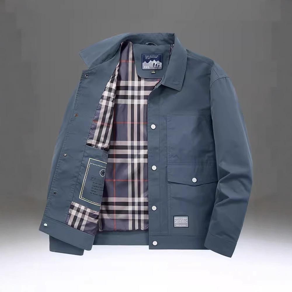 Men's Jacket New Loose Casual Work Lapel Jacket Versatile Spring and Autumn Tops