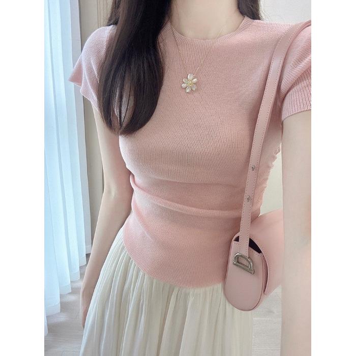 

Summer 2024 Petite Korean Drama Inspired Two-Piece Skirt Set