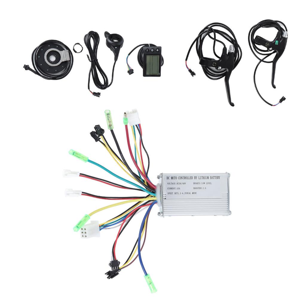 15A 250W 350W Electric Motor Controller with Waterproof S866 Display Panel Electric Bike Conversion