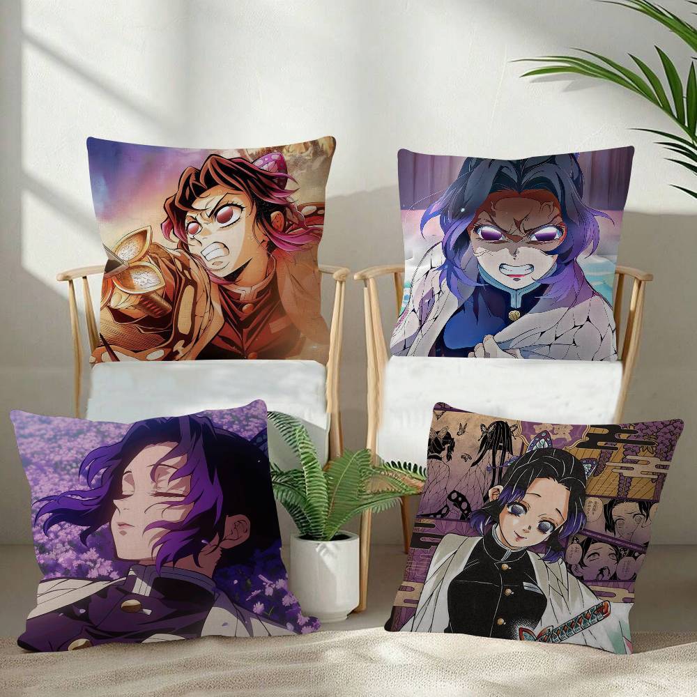 Cute KKocho ANIME Shinobu  Pillow Gift Home Office Decoration Pillow Bedroom Sofa Car Cushion CoverPillow Case