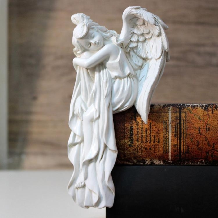 Creative Resin Angelic Figurine European Hanging Door Frames Enhances Space Decoration for Homeowner and Designers