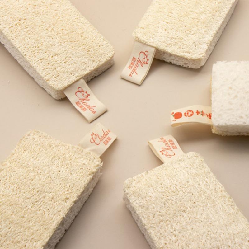 Loofah Cleaning Cloths Household Kitchen Cleaner Thicker Non-stick Oil Safe Portable Reusable Dishrag Durable Water Absorbent