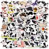 10/30/50PCS Cute Cow PVC Sticker Aesthetic DIY Decoration Scrapbooking Korean Stationery School Supplies