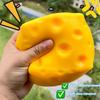 Simulate Cheese Fidget Toy Slow Rebound Shapeable Venting Ball Realistic Giant Squeeze Toys for Adult Stress Relief